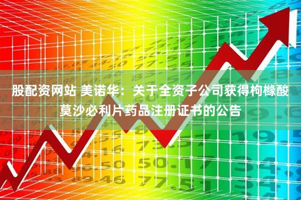 股配资网站 美诺华：关于全资子公司获得枸橼酸莫沙必利片药品注册证书的公告